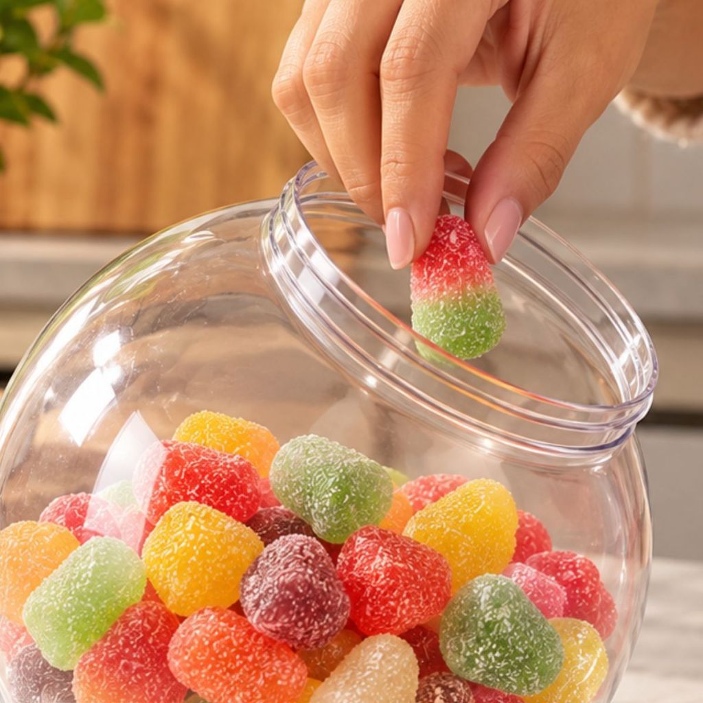 Pote Baleiro Plastico Grande 3lt Porta Mantimentos Multiuso 3 unidades — imagem 2 de 2