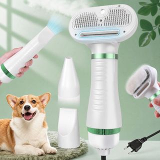 Escova Pet Secadora Elétrica para Secar e Remover Pelos de Gato e Cachorro Envio Rápido 100-220V