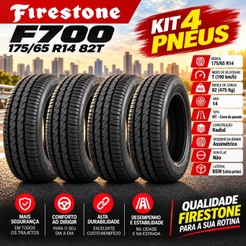 Kit 4 Pneu 175/65r14 82t Firestone F700