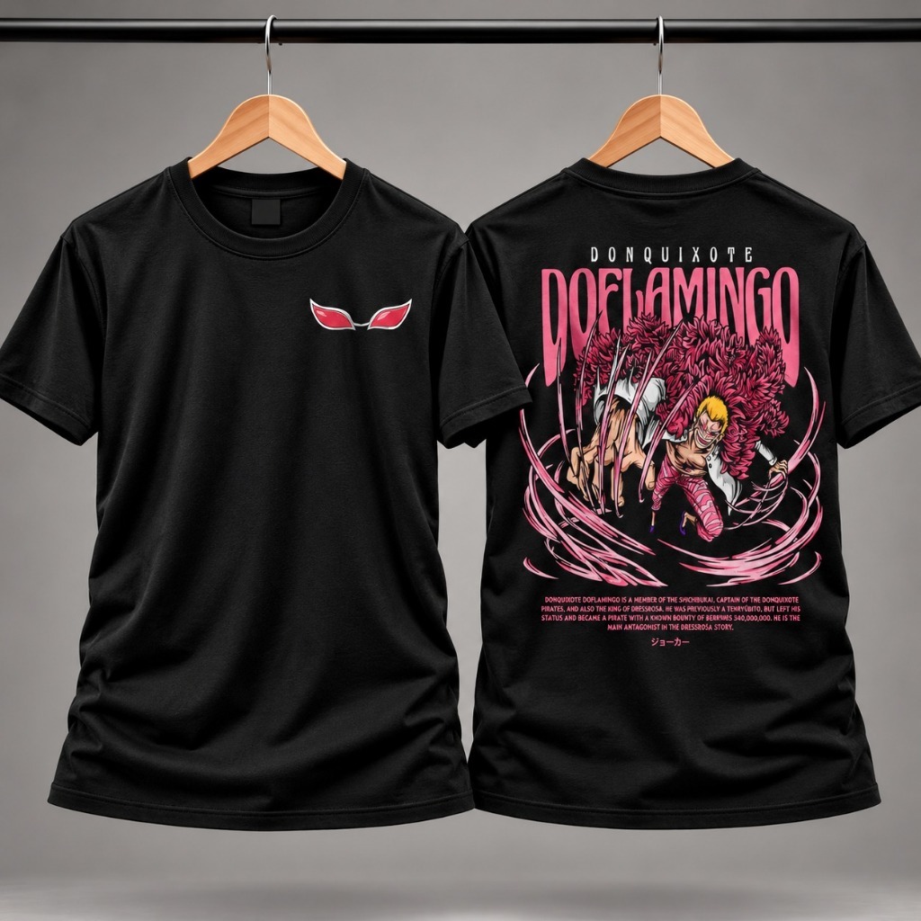 Camiseta Básica DoFlamingo Anime Street Camisa T-Shirt Masculino e Feminina Plus Size Série Nerd