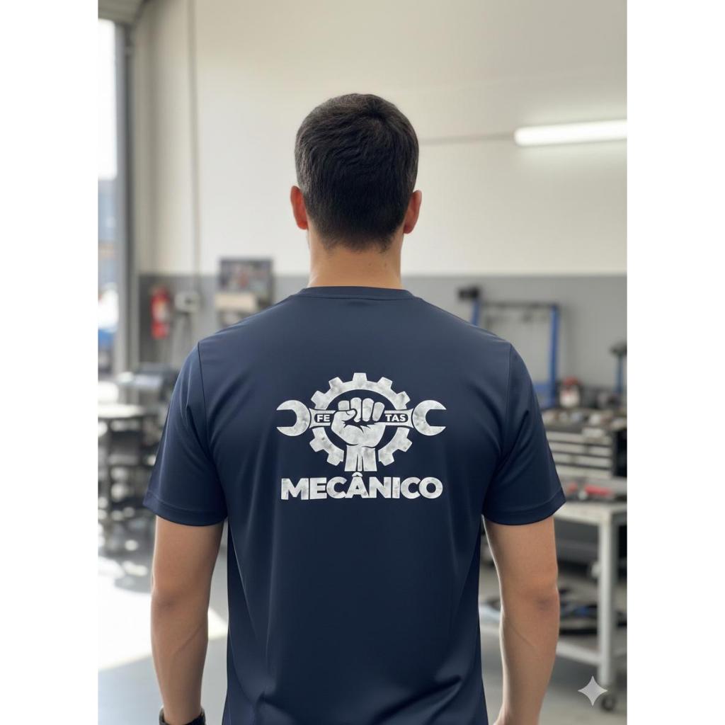 Camisa uniforme mecanico oficina mecanica em algodao cor preta cinza e azul tamanho P ao Xg