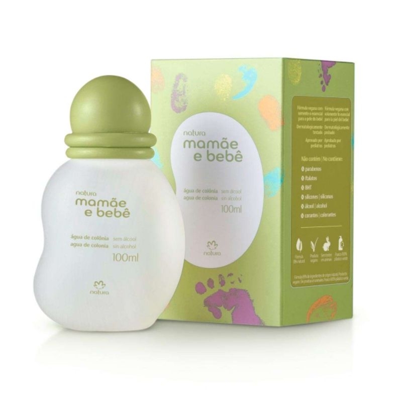 Água de Colônia Natura Mamãe e Bebê 100ml em Oferta na Shopee