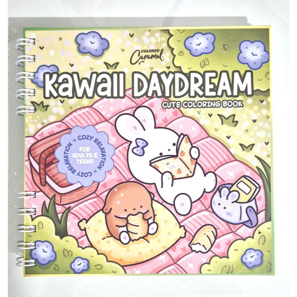 Livro de Colorir Kawaii Daydream (CC) - Capa Dura - 18,5x18,5cm - Wire-o.