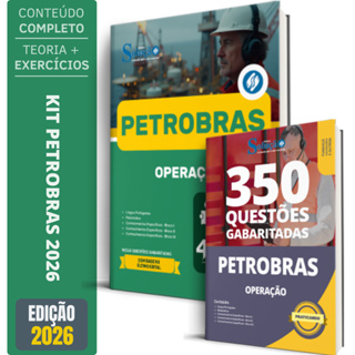 Kit Apostila Petrobras 2026 - Operação + 350 Testes em Oferta na Shopee