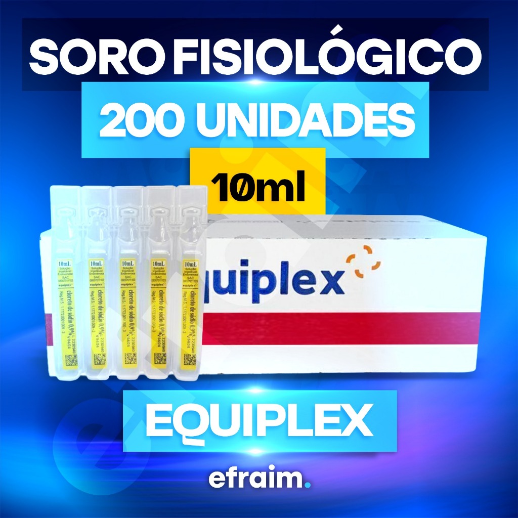 Soro Fisiológico 10ml Kit C/ 200 Unidades em Oferta na Shopee