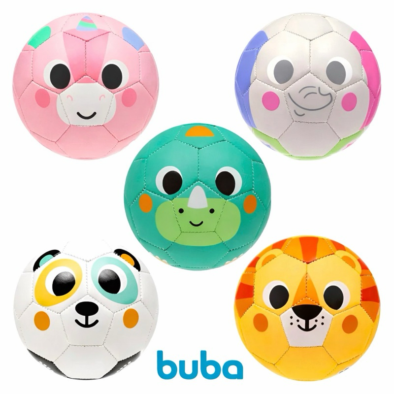 Bola de Futebol Infantil Buba 13 cm - Estimula Movimento e Coordenação, Brinquedo para Criança - BubaZoo