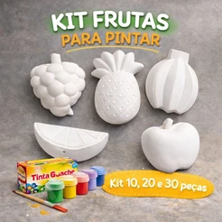 Kit 30 Frutas peças gesso , kit lembrancinha, festa infantil