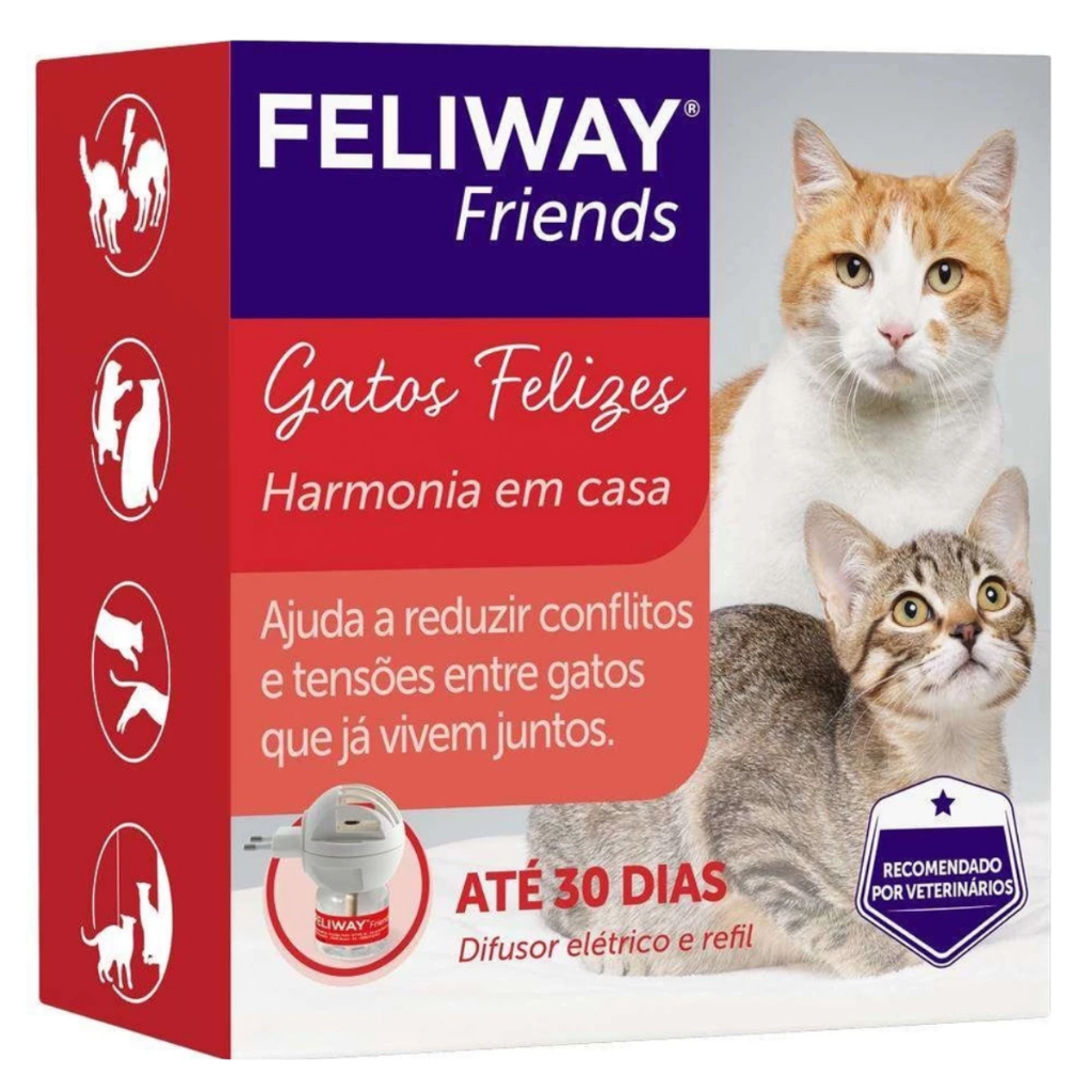 Feliway Friends Difusor Elétrico + Refil 48ml - Ceva em Oferta na Shopee