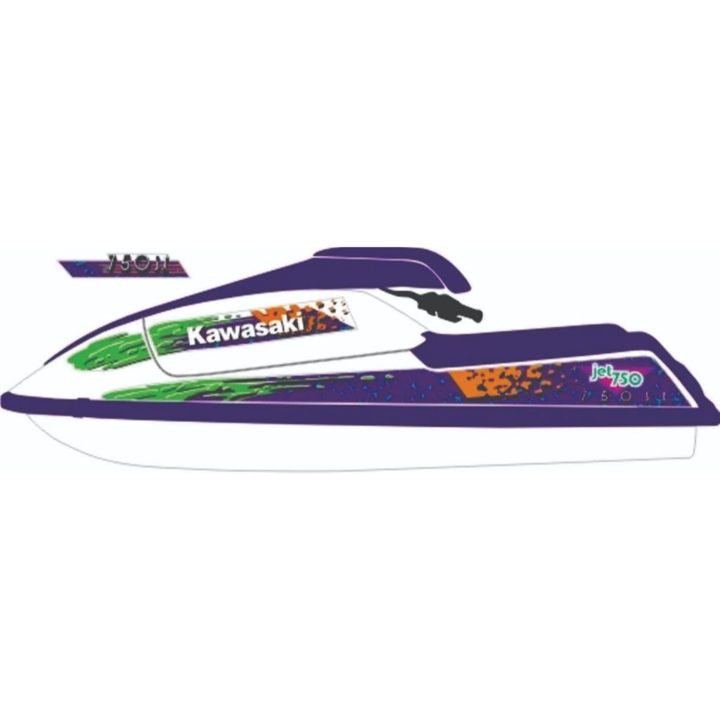 Adesivo Faixa Jet Ski Kawasaki Sx 750 94