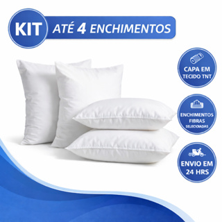 ENVIO FULL - 4 Refis de Almofada 45x45cm Enchimento Macio e Cheio Para Sala e Quarto em Oferta na Shopee