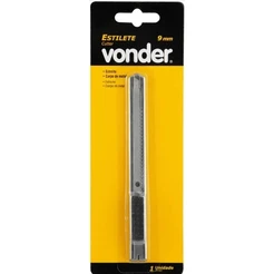 Estilete Profissional Metal 9mm Inox Para Acabamento Preciso