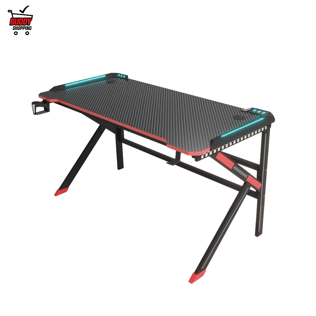 MESA GAMER RGB PARA COMPUTADOR | DELTA-M1202K Fibra de Carbono em Oferta na Shopee