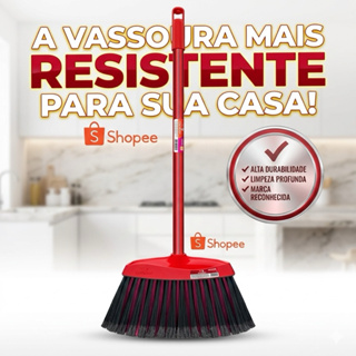 Kit com 2 Vassouras Madri Com Cabo 120cm Condor Original Limpeza Multiuso Direto da Fábrica em Oferta na Shopee