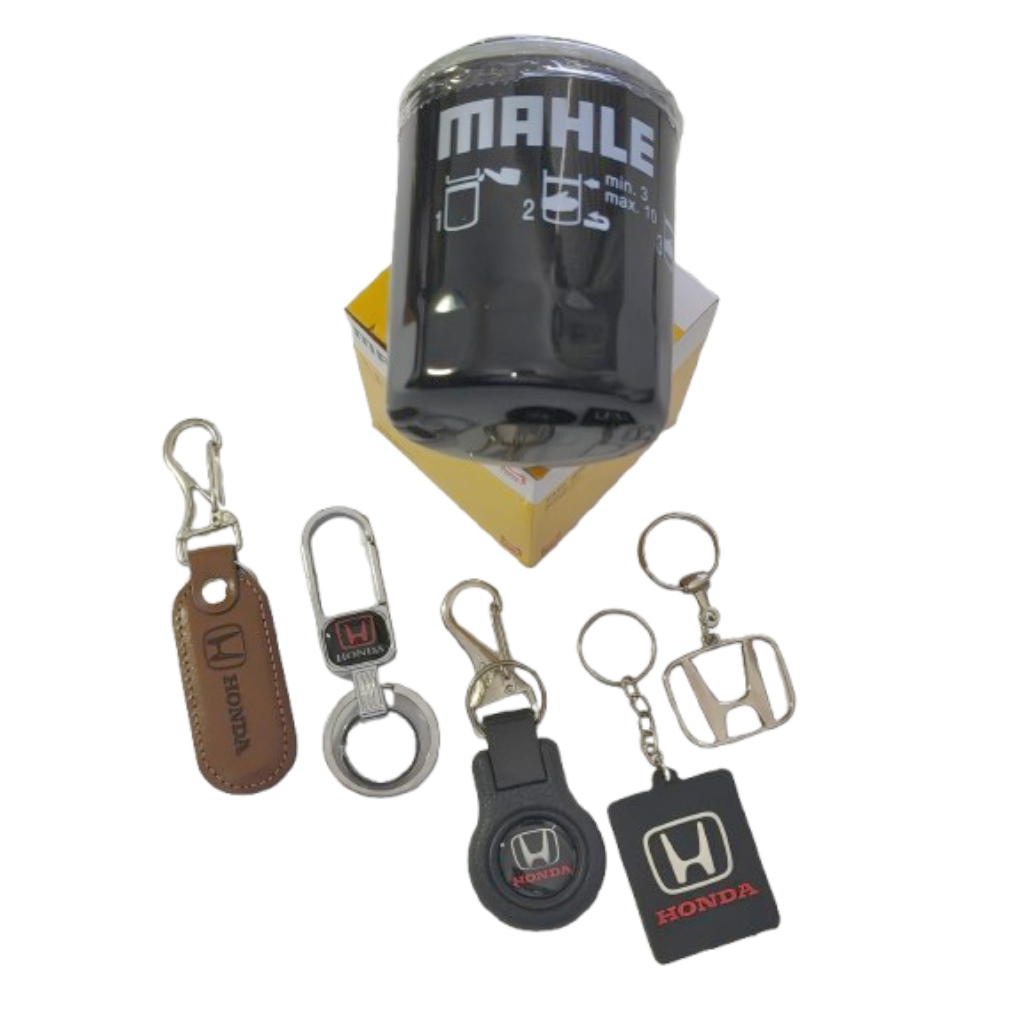 Filtro de Óleo OC 259 MAHLE/METAL LEVE + Chaveiro Brinde Linha HONDA Accord/Civic/New CIVIC/City/Fit/HR-V/CR-V/WR-V