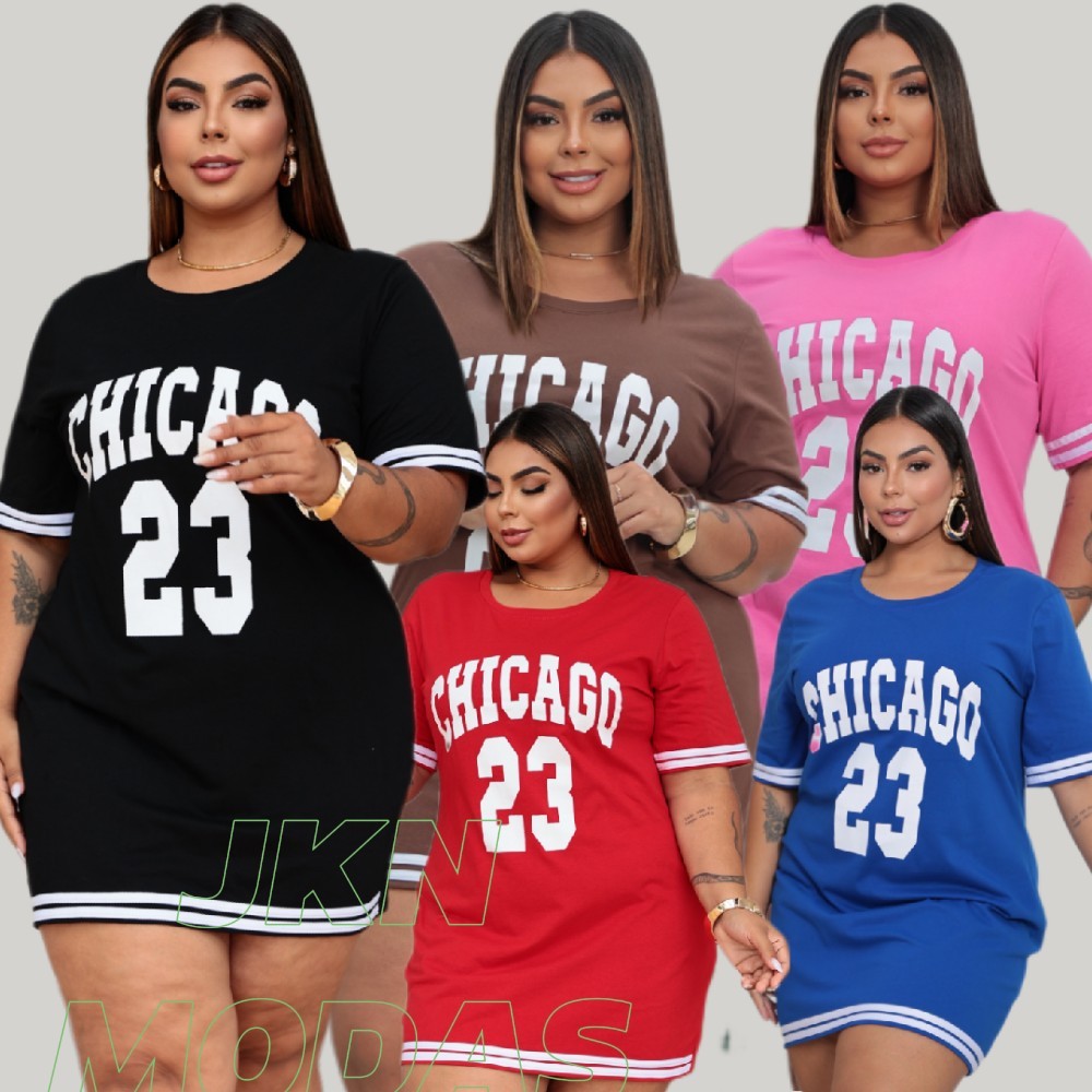 VESTIDO Camisetão feminino CURTO PLUS SIZE 23 algodão 100%CURVE CURVY manga curta Camisão Feminino moda gringa em Oferta na Shopee