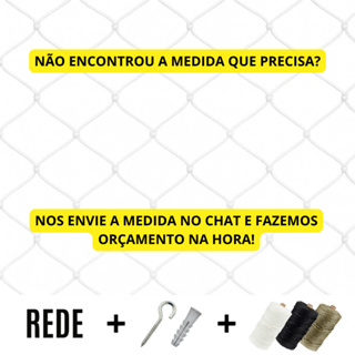 Kit Completo 1,00 De Altura Rede Tela De Proteção  Para Janelas Sacadas em Oferta na Shopee