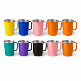 12 Canecas Borda Polida Aluminio 350ML Chopp Cerveja Gelo em Oferta na Shopee