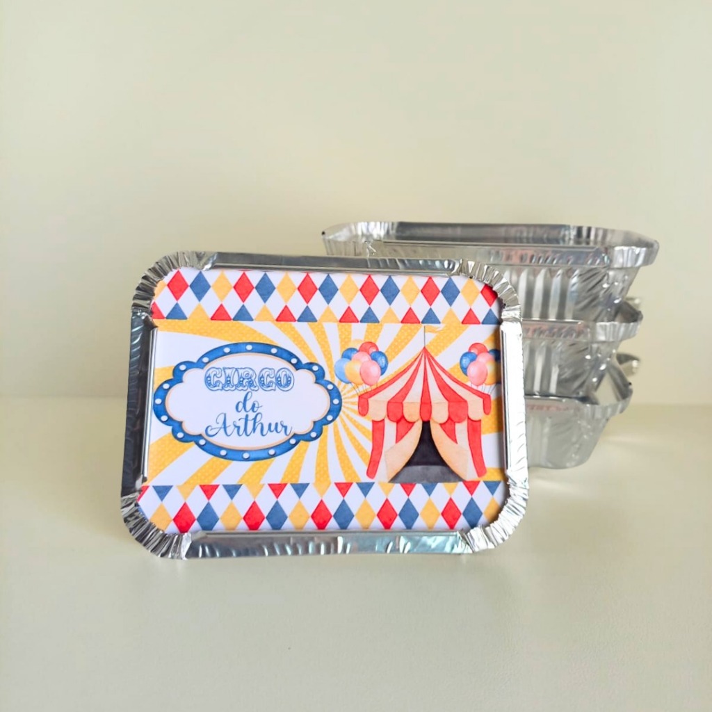 Marmita Circo Menino Personalizada 220ml /Lembrancinha de Festa /Aniversário / Festa Infantil