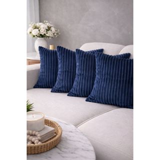 Kit Capa de Almofada Aveludada Flannel 45cm x 45cm C/Zíper - Super Macia 1;2;3;4 Unidades em Oferta na Shopee