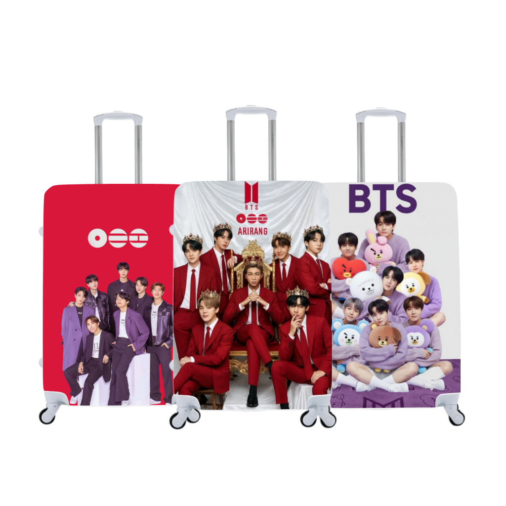 Capa de Mala Personalizada BTS Viagens Bagagem 03 em Oferta na Shopee