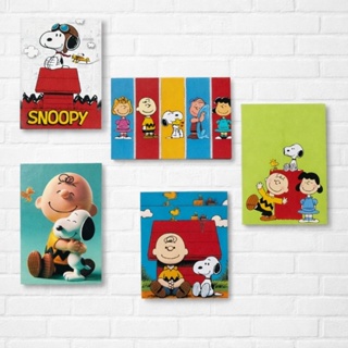 5 Quadros Decorativos Snoopy Infantil 10x15cm MDF 3mm com Vinil (não desbota) em Oferta na Shopee