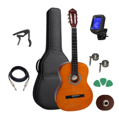 Violao Eletrico Giannini Nylon N14 Natural Kit Completo