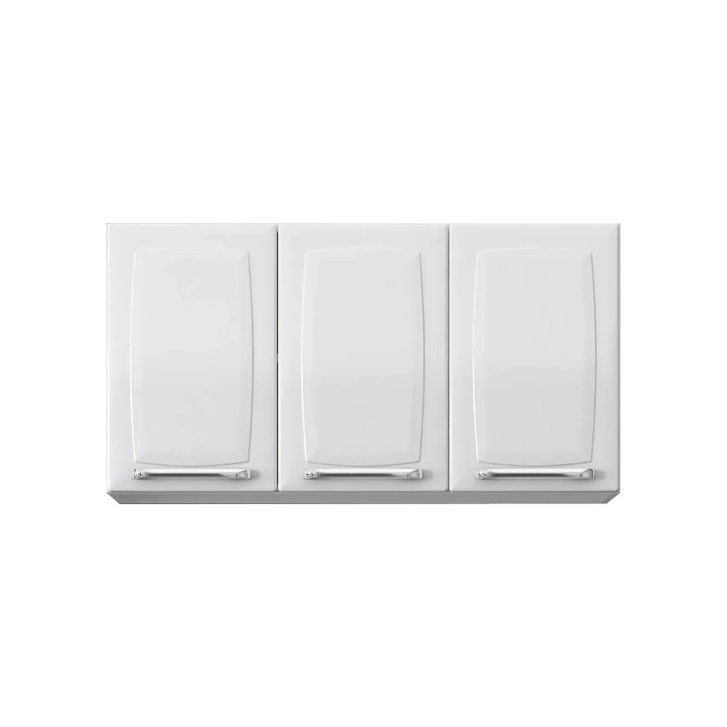 Armário de Cozinha Aéreo Itatiaia Aço 3 Portas Luce IP3-105 Branco Neve em Oferta na Shopee