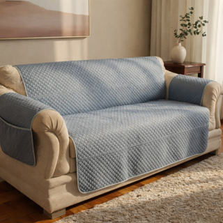 Protetor Impermeável para Sofá com Braço Capa de Sofá 2 e 3 Lugares - Protetor de Assento em Oferta na Shopee