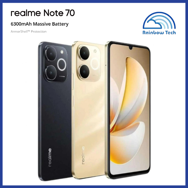 Celular realme Note 70 RMX5313 Dual SIM de 256GB 8GB RAM de 6.74" 13MP 5MP em Oferta na Shopee