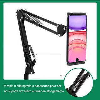 Suporte de Chão Articulado para Tablet e Celular-Pedestal Articulado Para Tablet Celular 360 Suporte De Chão-