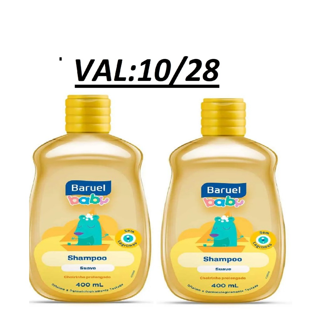 Shampoo Baruel Baby Suave 2 UNIDADES 400ML CADA.(162728)