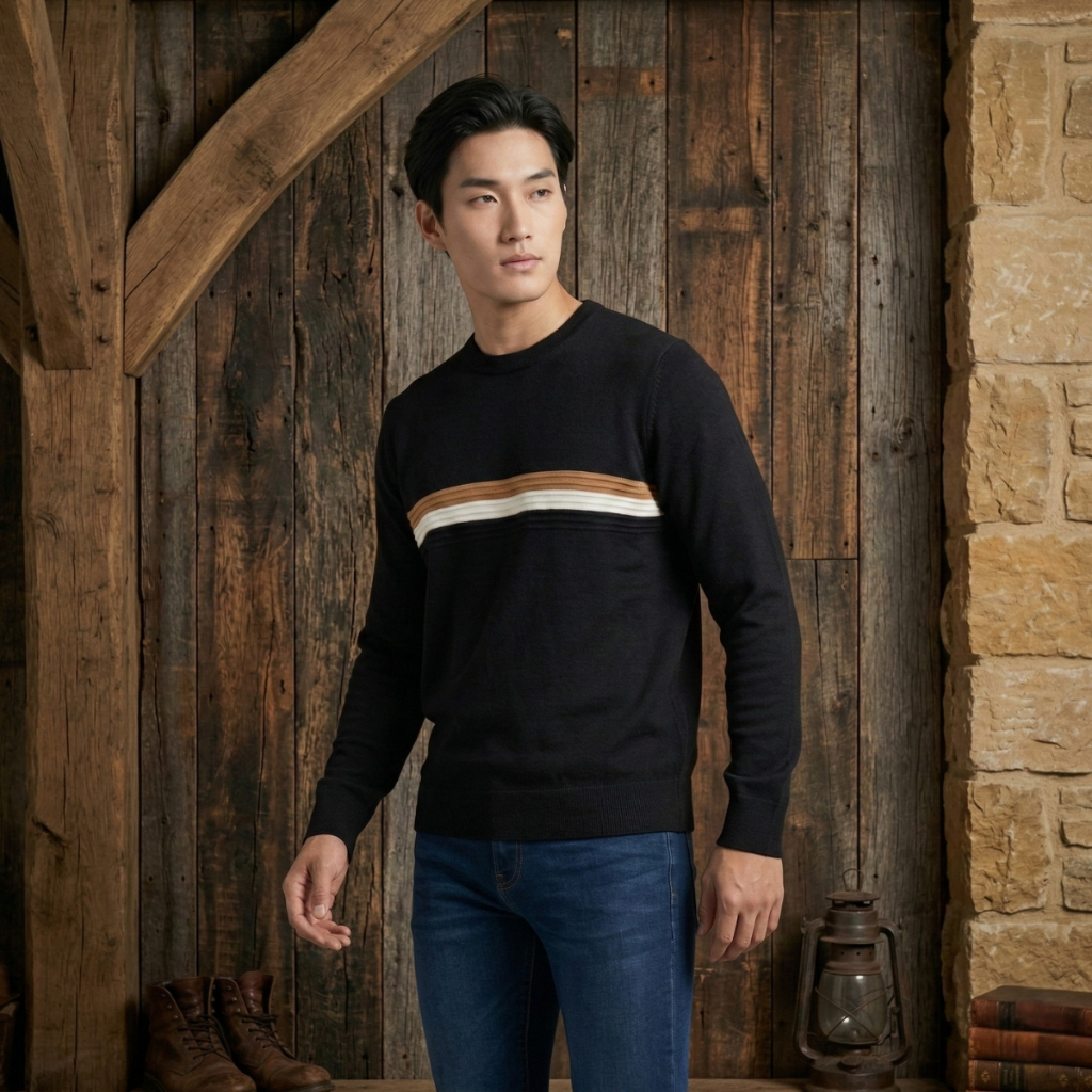 Suéter Masculino Tricot Premium Conforto Térmico Estilo Atemporal Inverno