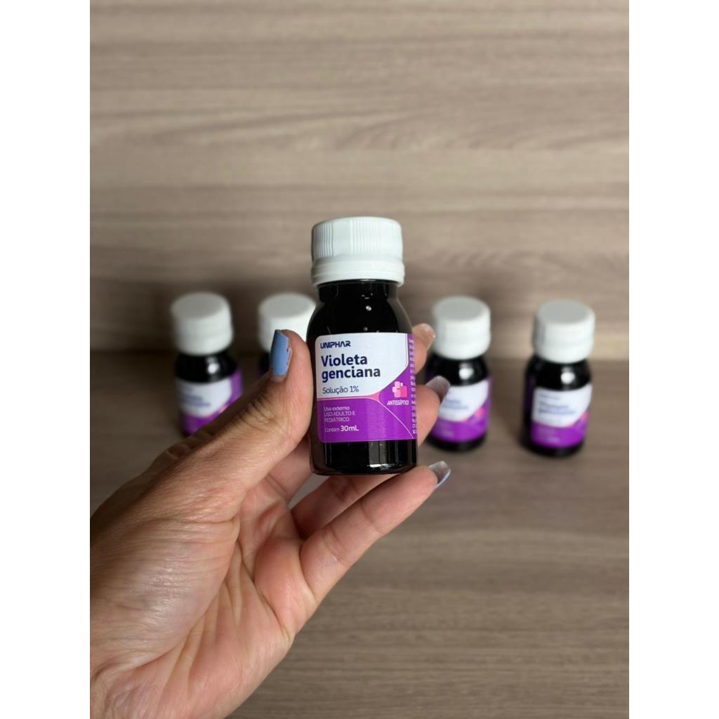 Kit 2 Violeta Genciana Solução 1% 30ml – Uso Tópico Uniphar em Oferta na Shopee