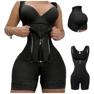 Cinta Modeladora Corporal Com Zíper Alta Compressão Pós Parto em Oferta na Shopee