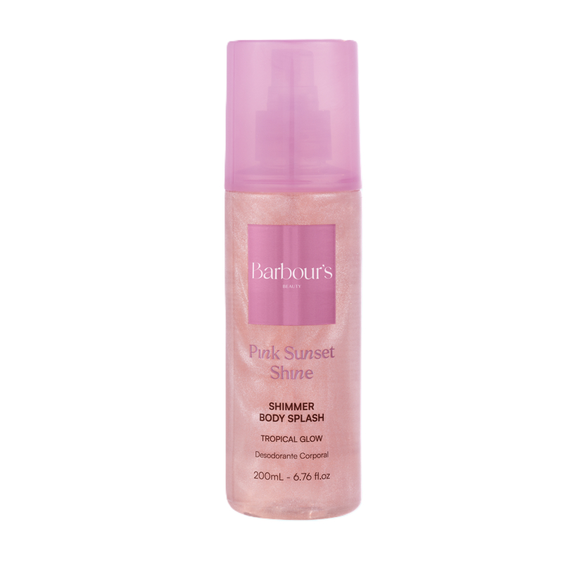 Shimmer Body Splash Pink Sunset Shine Desodorante Colônia 200ml em Oferta na Shopee