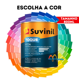 Tinta Parede Acetinada 800ml Toque Seda Suvinil Escolha A Cor em Oferta na Shopee
