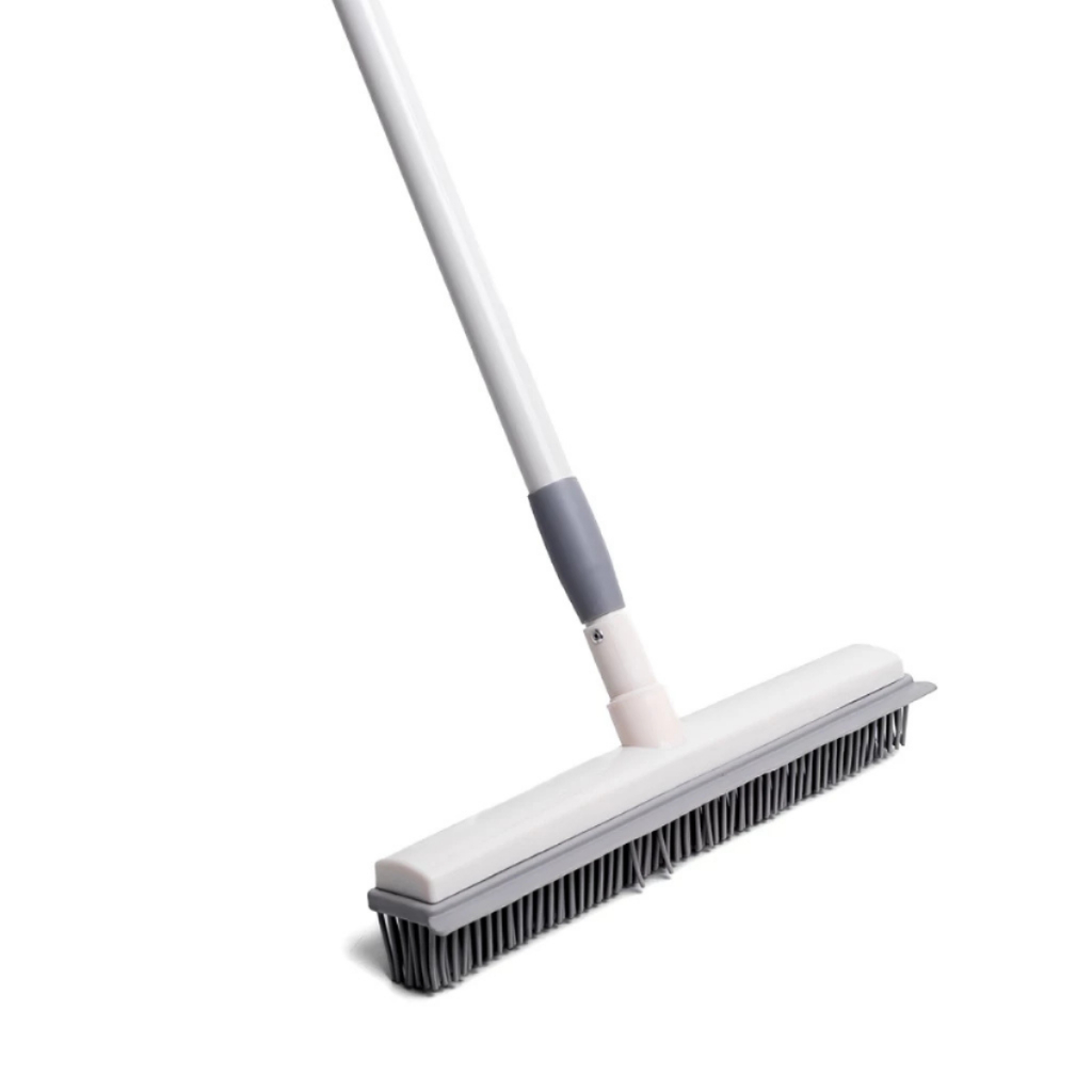 Vassoura Emborrachada com Rodo Multiuso 2 em 1 Limpeza Geral Varre e Seca - Simplo