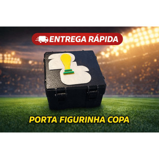 PORTA-FIGURINHAS DA COPA DO MUNDO 2026 | ESTOJO PARA GUARDAR FIGURINHAS DO ALBUM DA COPA | COMPACTO