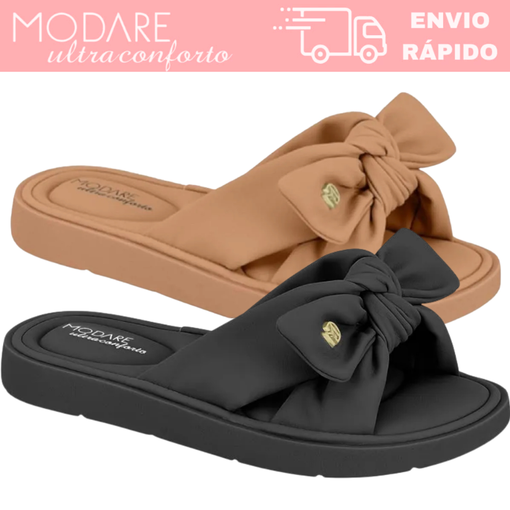 Tamanco Flatform Modare 7208.101 Confortável Feminino Ortopédico Leve Antiderrapante em Oferta na Shopee