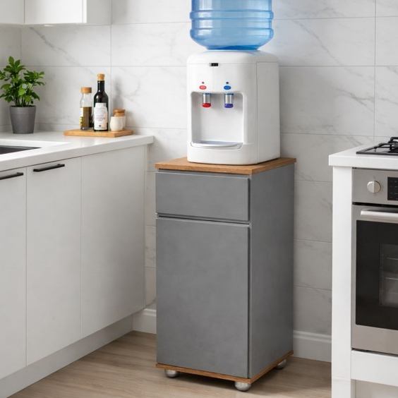 Organizador Multiuso Suporte Bebedouro Alaska Cinza
