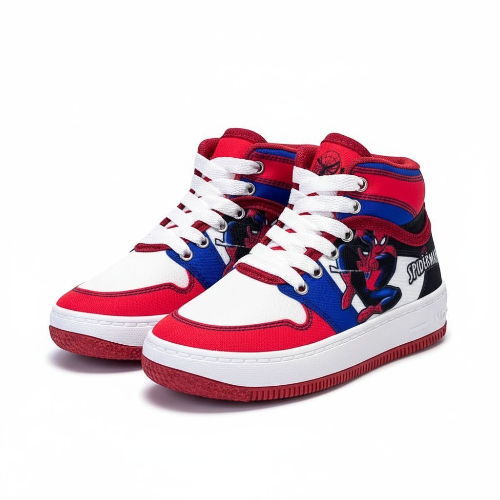 bota infantil homem aranha masculino confortavel estiloso antiderrapante