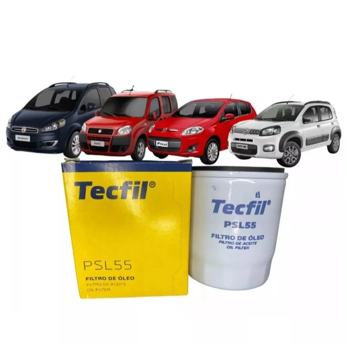 Filtro Óleo TECFIL PSL55 Uno Palio Siena Punto Fiorino Fire Idea Grand Siena Fit Civic City HRV