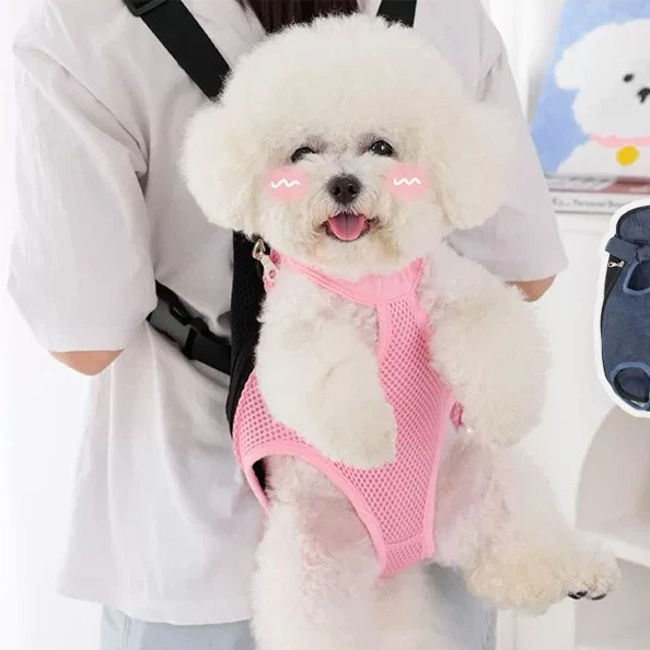 Mochila Canguru Transporte de Pet Cachorro Gato,tamanho P