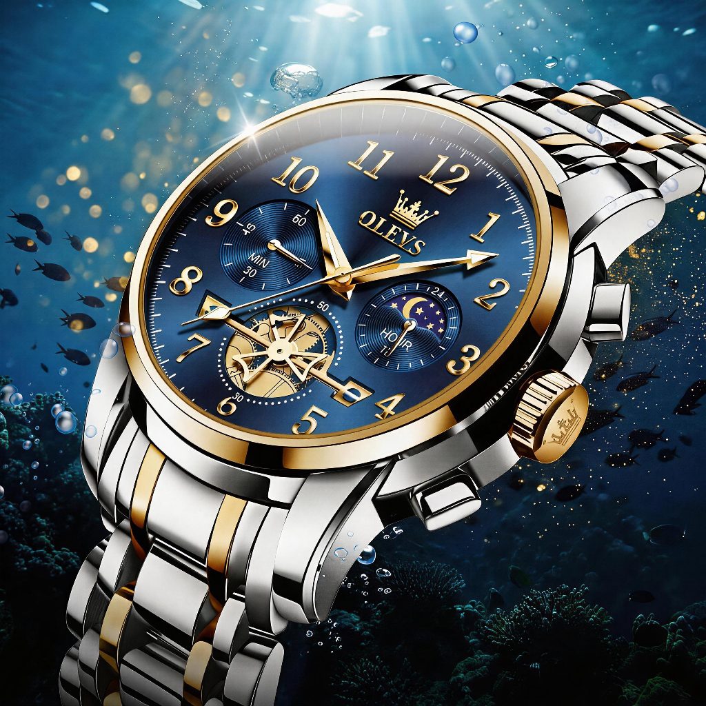 OLEVS Relógio Masculino De Negócios Em Aço Inoxidável À Prova D'Água Com Luz Noturna Original 2900 em Oferta na Shopee