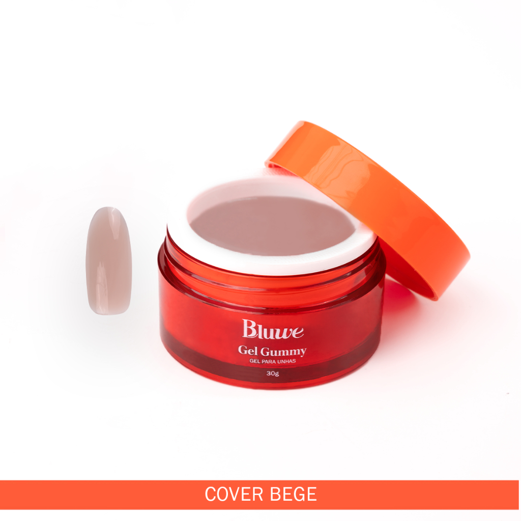 Gel Bluwe Gummy Cover Bege 30g Gel Construtor Alta Viscosidade Para Alongamento Molde F1 em Oferta na Shopee