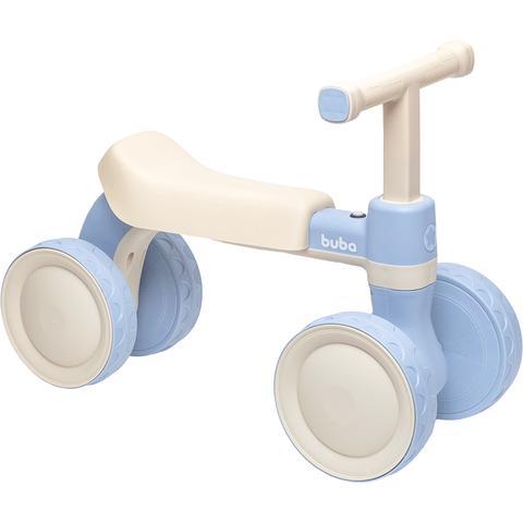 Bicicleta Infantil Bebê Buba 4 Rodas com Som Azul Rosa Equilíbrio Primeira Bike Diversão