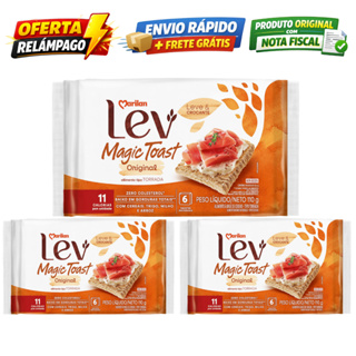 Kit 3 Torradas Lev Magic Toast Original 110g Marilan em Oferta na Shopee