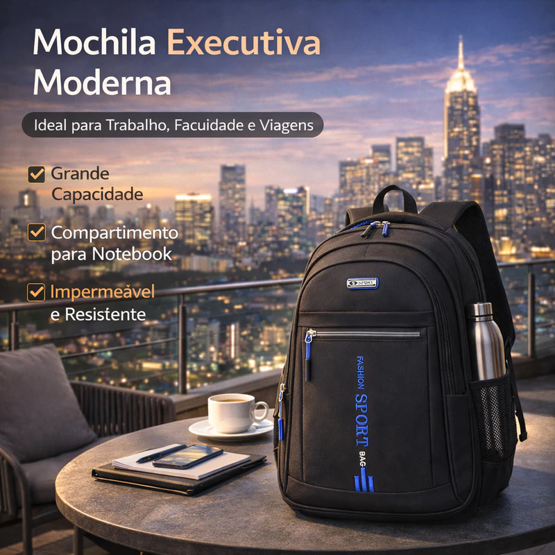 Mochila Masculina Impermeável para Notebook — foto 6