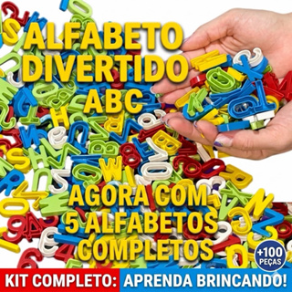 Letras Do Alfabeto Abc Solapa Com 130 Peças Educativo 136 em Oferta na Shopee