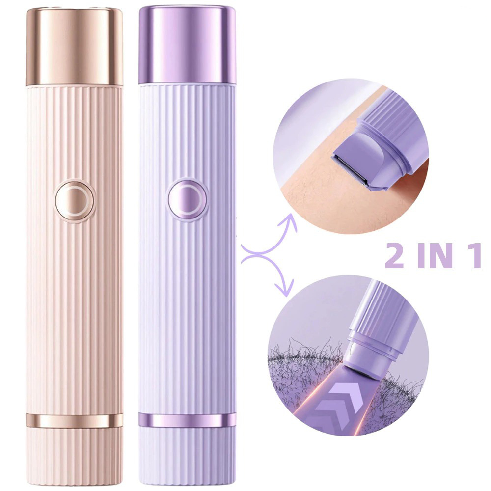 Depilador Eletrico Feminino Recarregavel Navalha Dupla Sem Fio Portatil em Oferta na Shopee